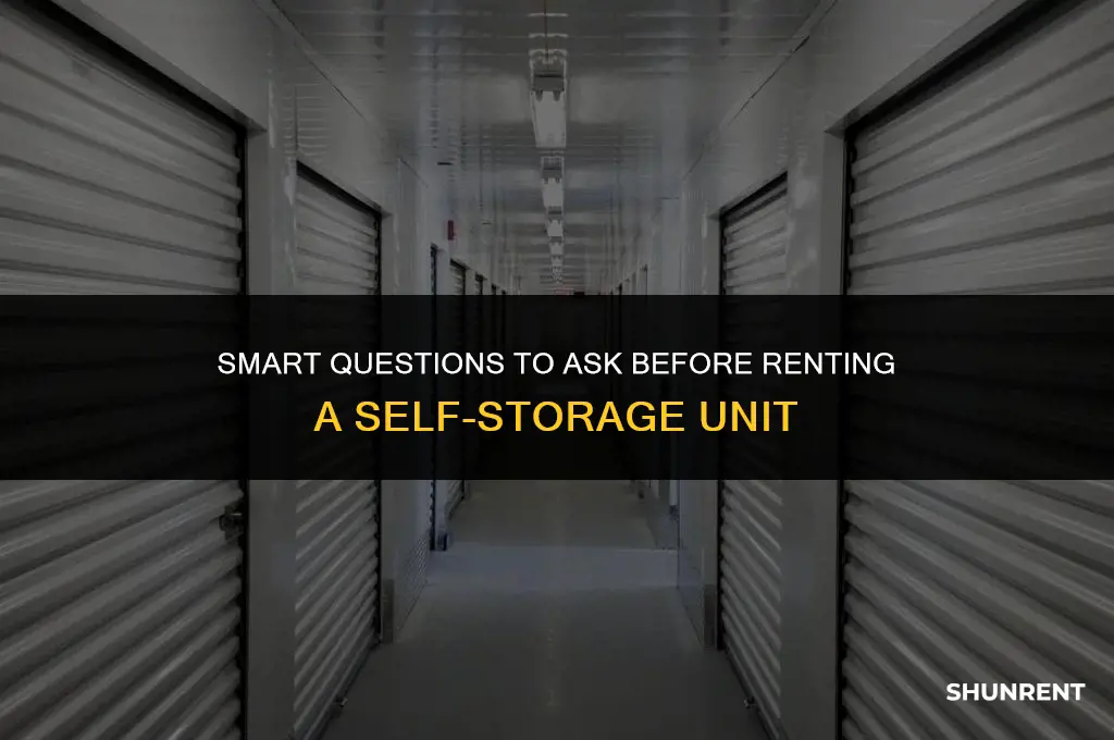 what to ask if rent self storage