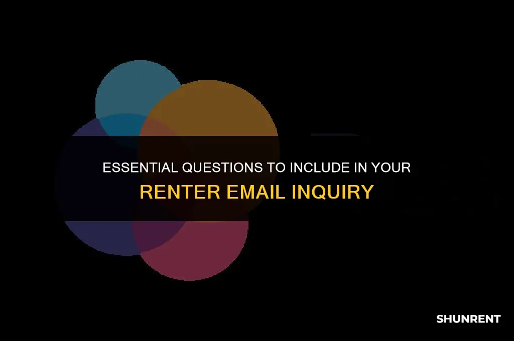 what to ask in a renter email