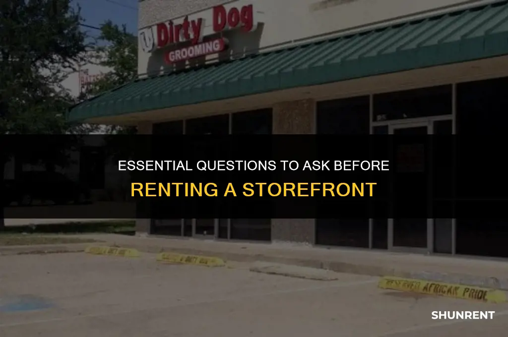what to ask qhen renting a store