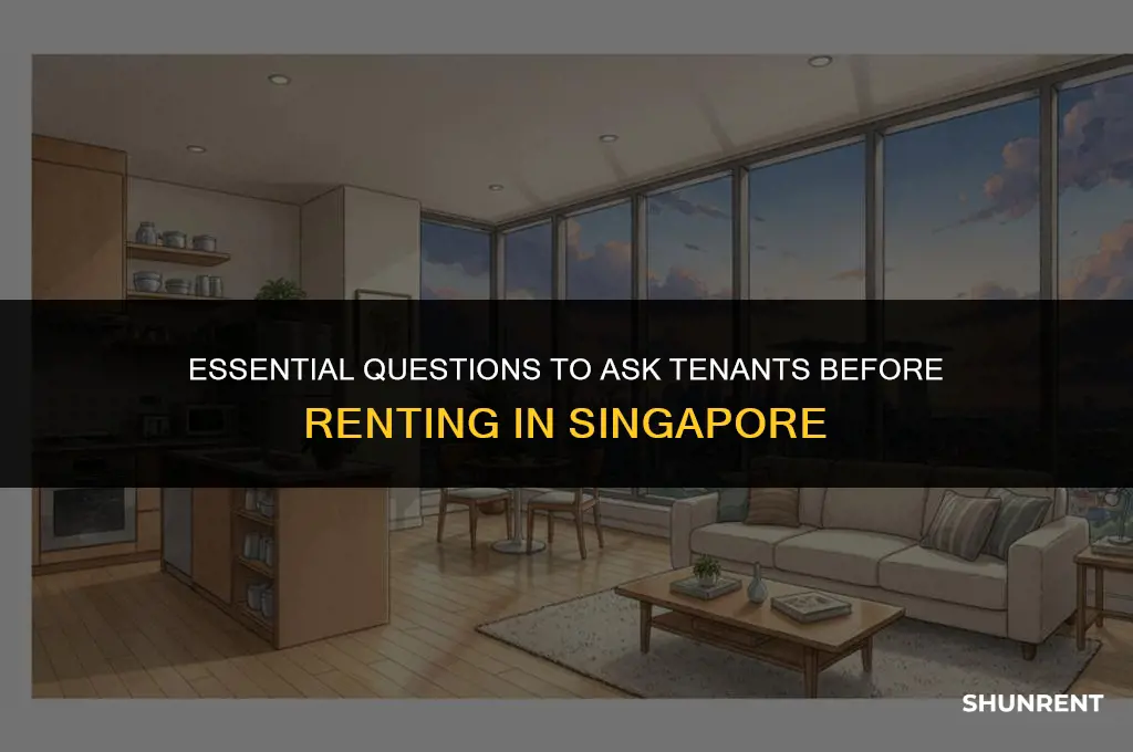 what to ask tenant before renting singapore
