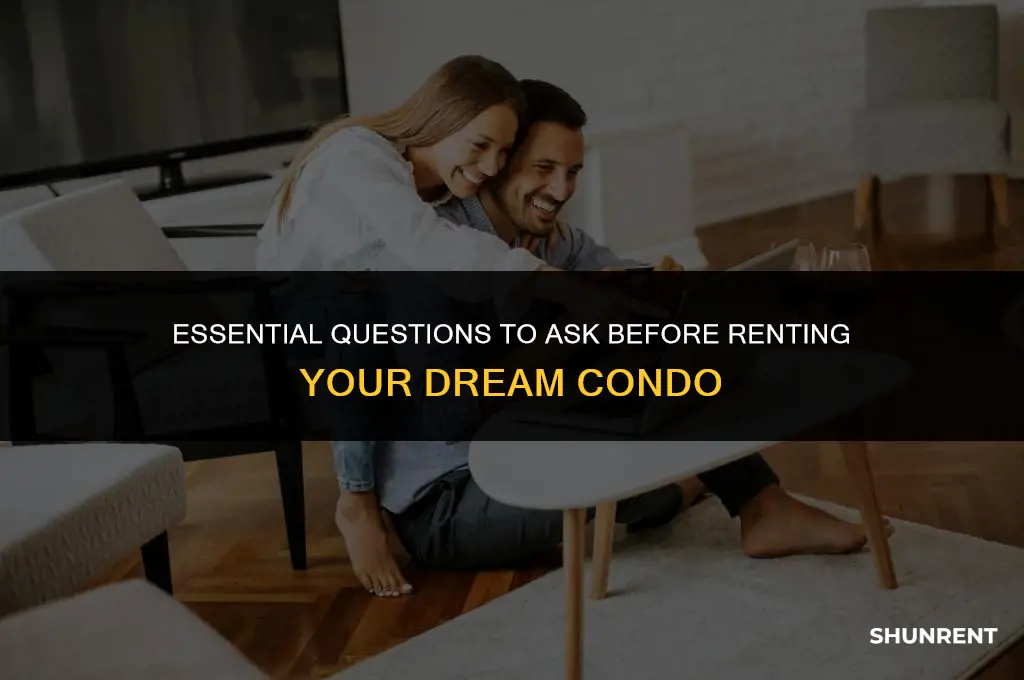what to ask when renting a condo