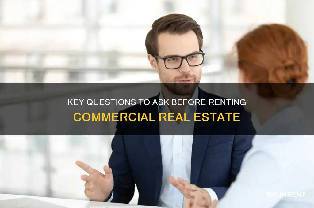 what to ask when renting commercial real estate