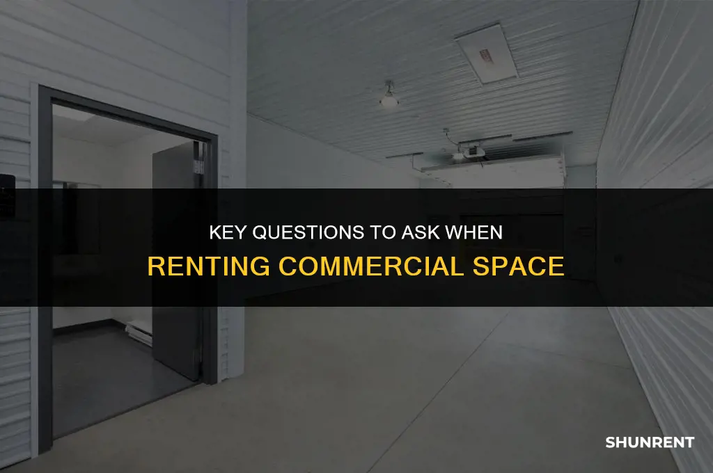 what to ask when renting commercial space