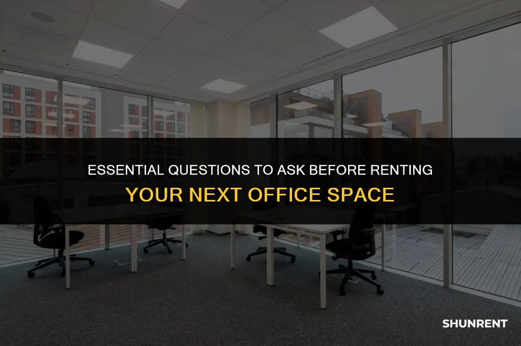 what to ask when renting office space