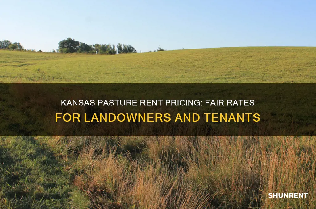 what to charge for pasture rent in kansas