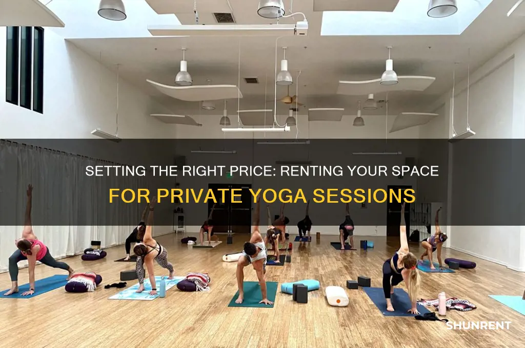 what to charge for renting out space for private yoga