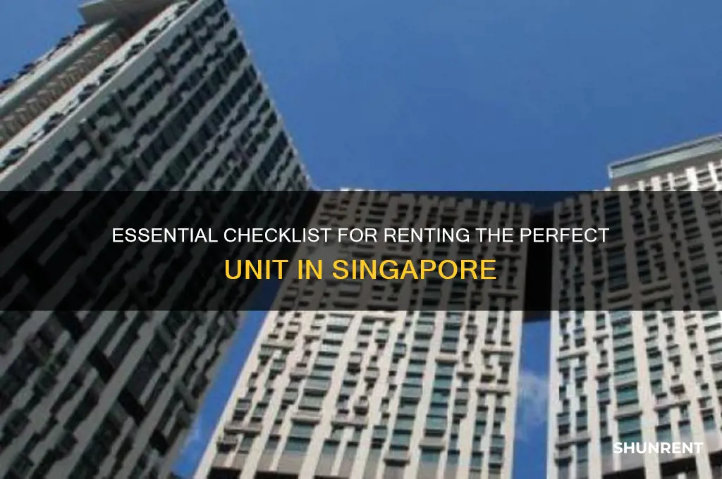 what to check for renting unit in singapore