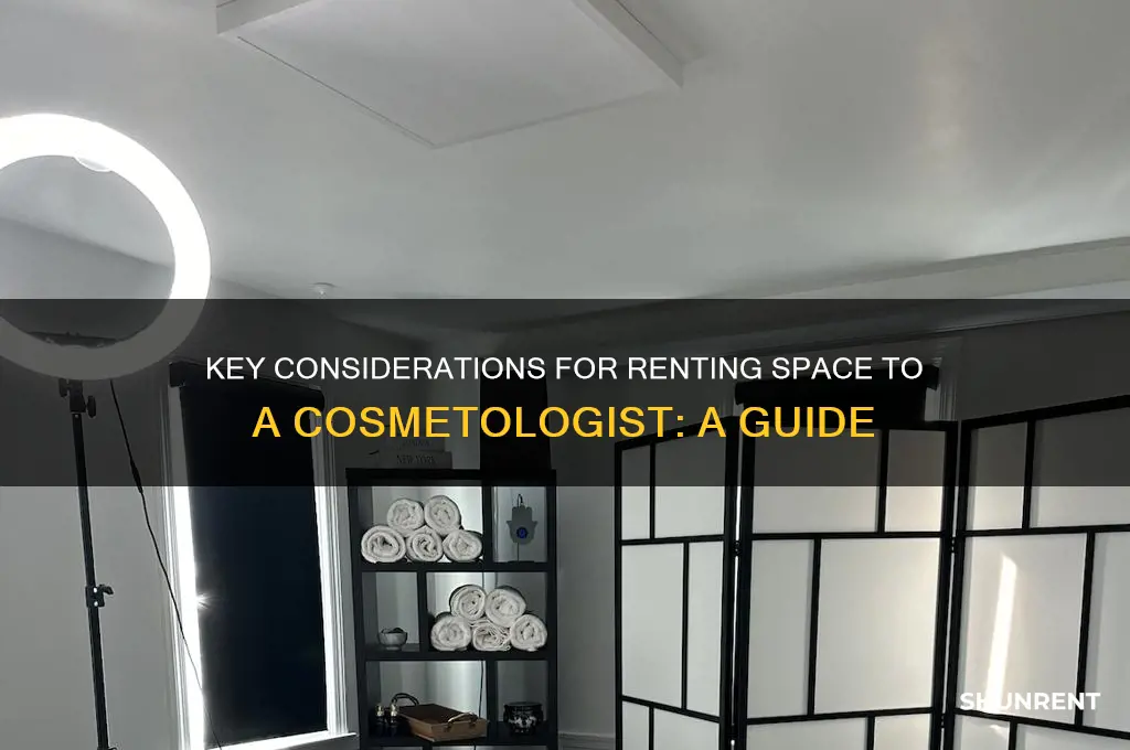 what to consider when renting space to a cosmetologist
