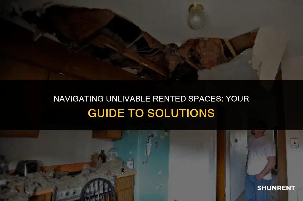 what to do about rented unlivable conditions