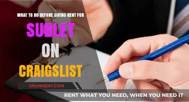 Subletting on Craigslist: Essential Steps Before Handing Over Rent