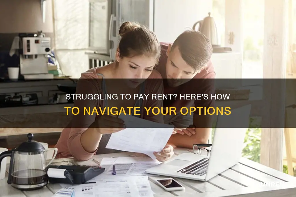 what to do if i cant afford my rent