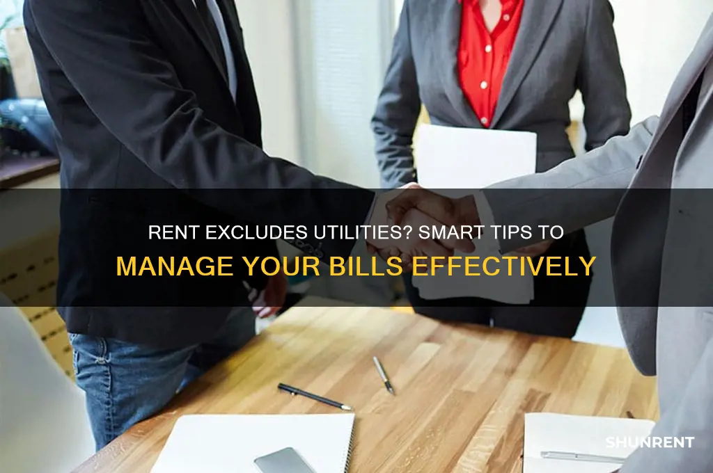 what to do if rent does not include utilities