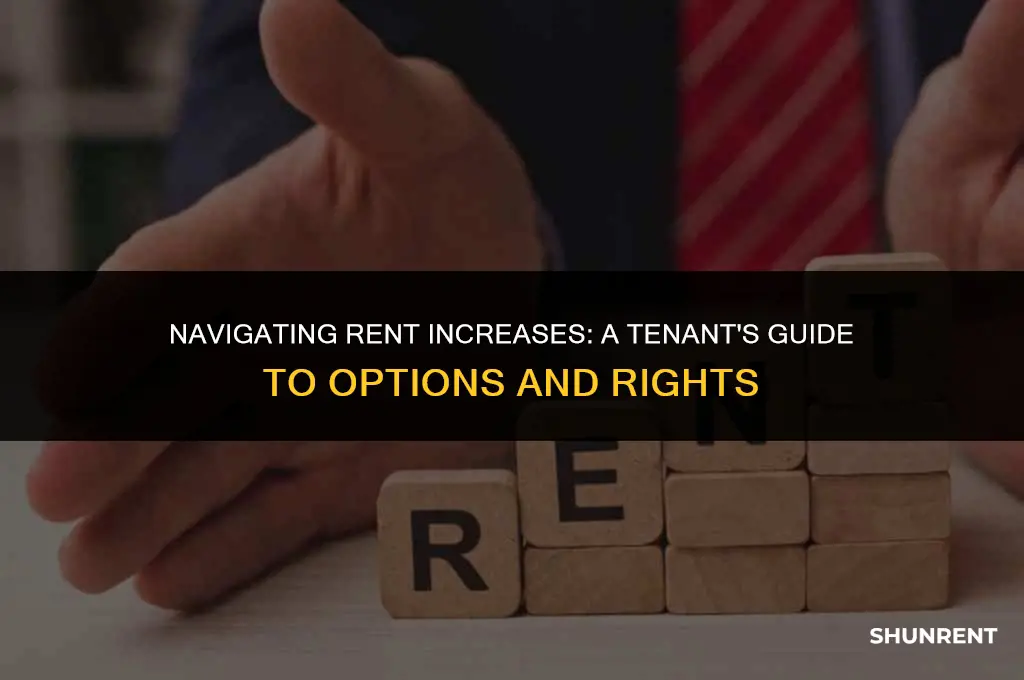 what to do if rent goes up