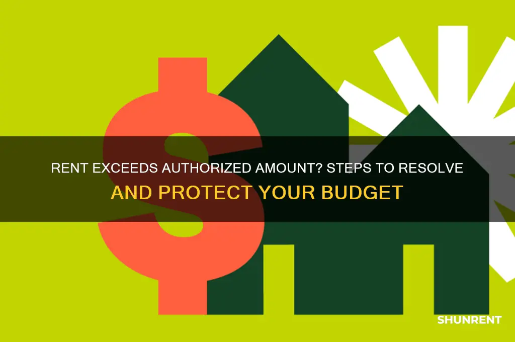 what to do if rent takes more than authorized