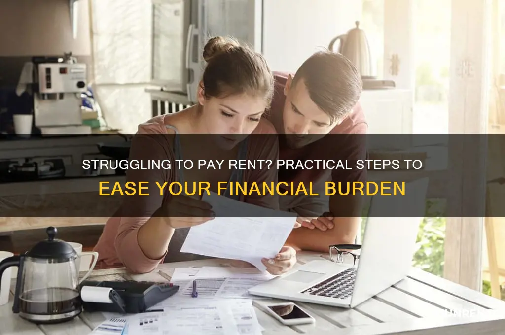what to do uf you cant afford rent