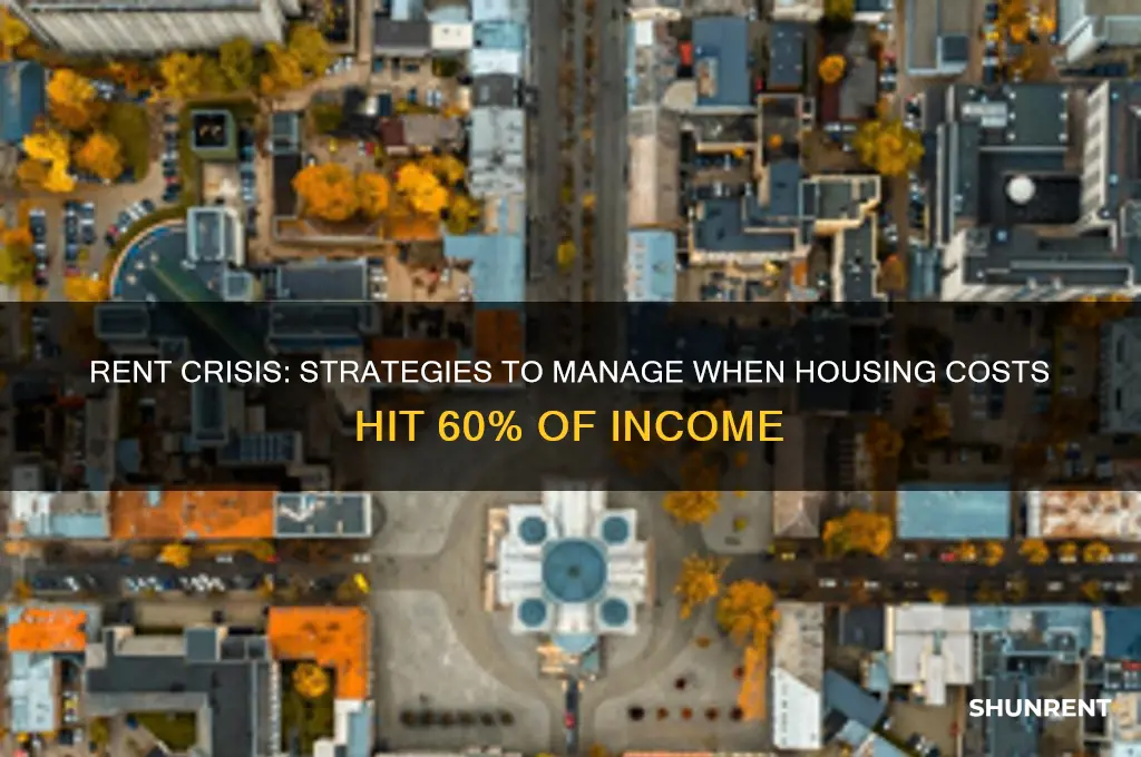 what to do when rent climbs to 60 of income