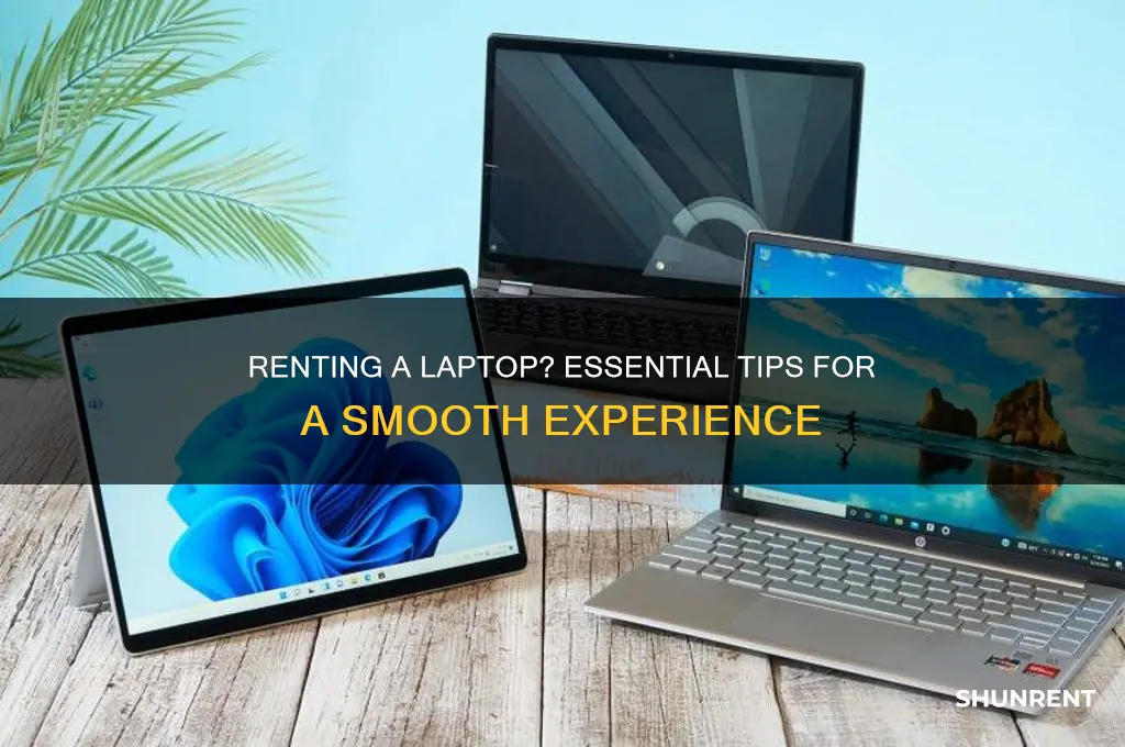 what to do when you rent a laptop