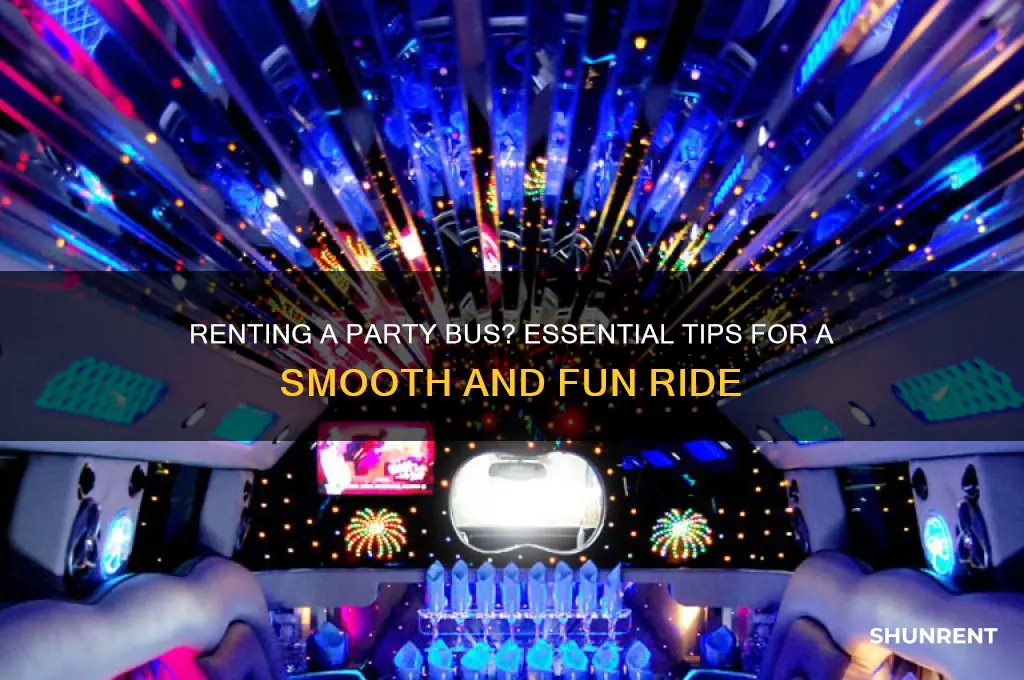 what to do when you rent a party bus