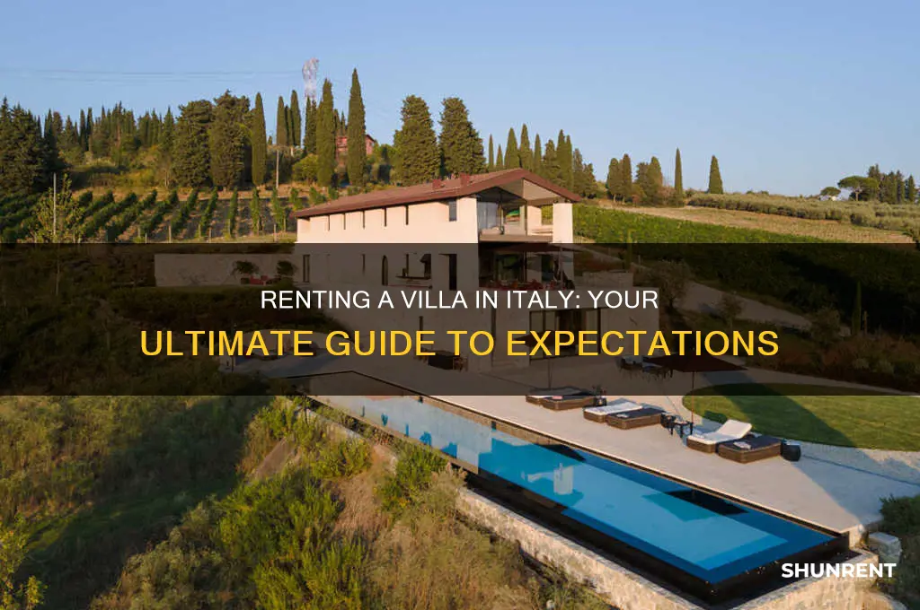 what to expect when renting a villa in italy