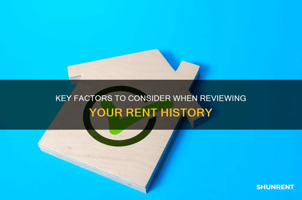 what to look for in your rent history