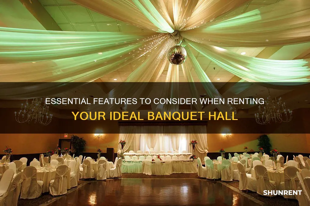 what to look for when renting a banquet hall