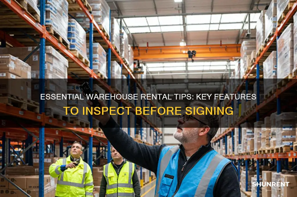 what to look for when renting a warehouse