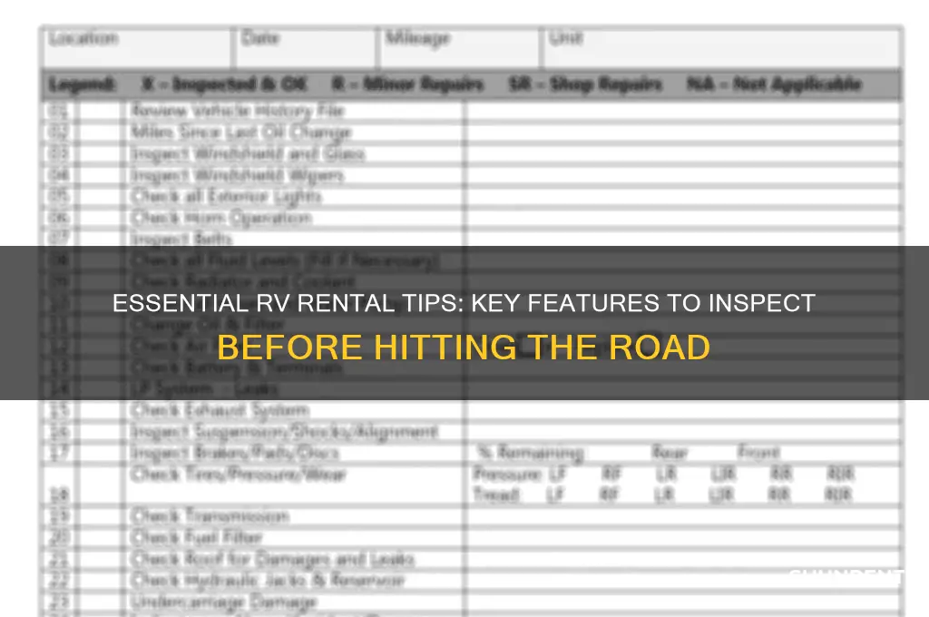 what to look for when renting an rv