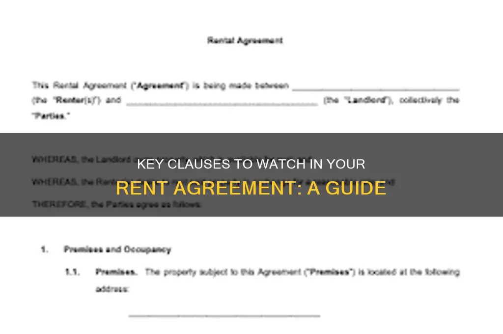 what to look out for in rent agreements
