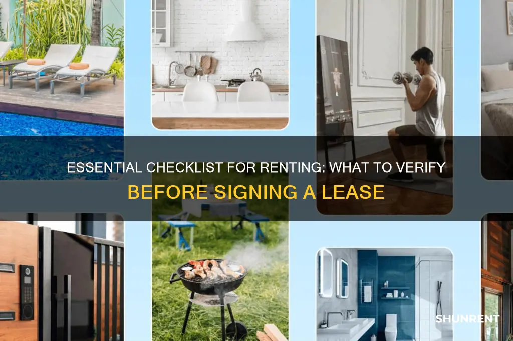what to make sure when rent a place
