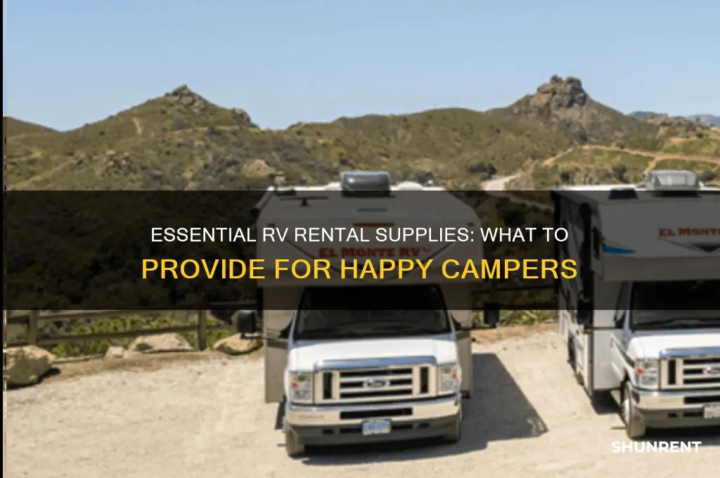 what to provide when renting our your rv