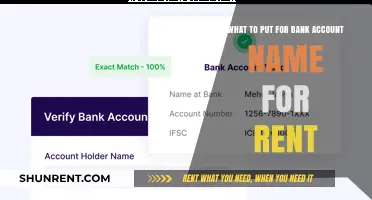 Choosing the Right Bank Account Name for Rent Payments: A Guide