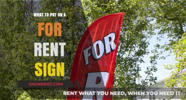 Essential Elements for an Effective "For Rent" Sign