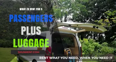 Best Vehicle Rentals for 5 Passengers and Luggage: Top Picks