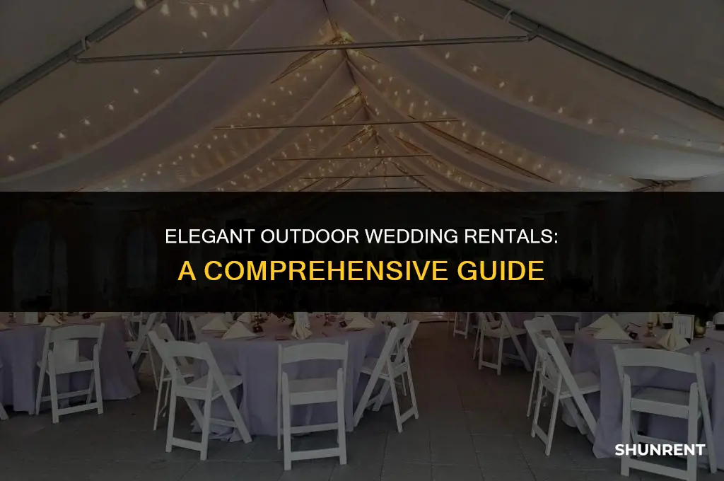 what to rent for an outdoor wedding