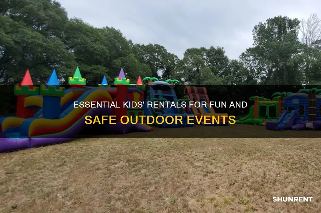 what to rent for kids at outdoor event