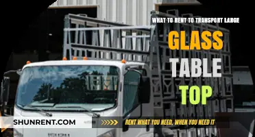 Renting the Right Vehicle for Safe Glass Table Top Transport