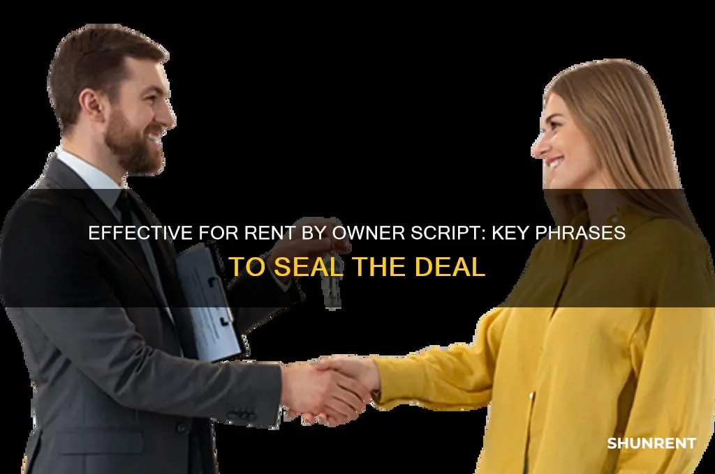 what to say to for rent by owner script