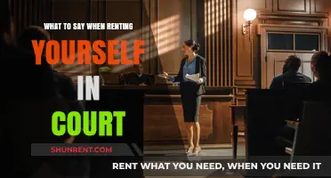 Renting Yourself in Court: Essential Phrases to Protect Your Rights