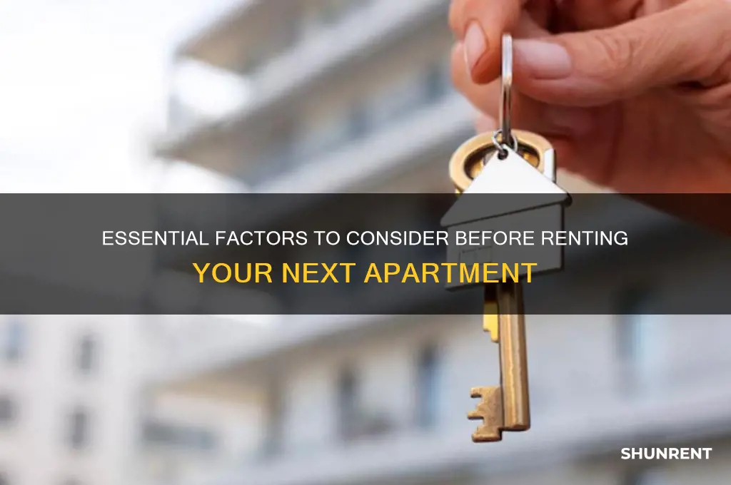 what to take into account when renting an appartment