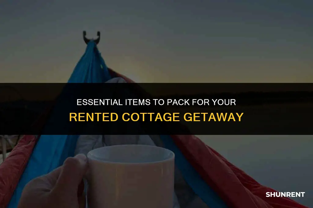 what to take to a rented cottage