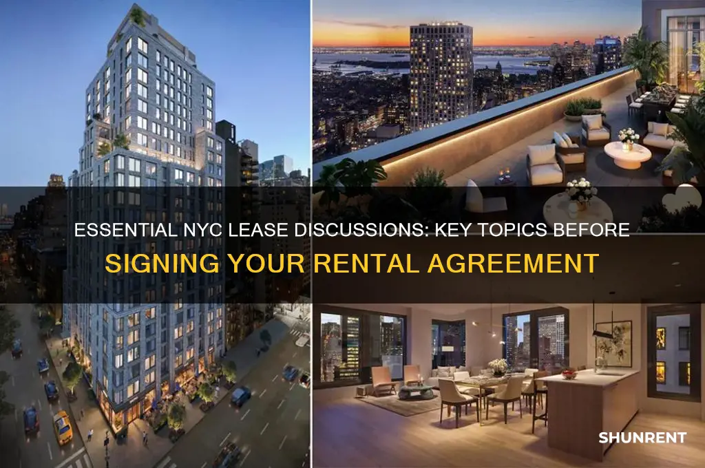 what to talk about before signing a lease nyc renting