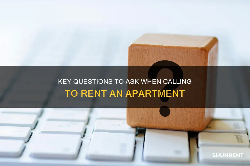 what to talk when call ing to rent an appartment