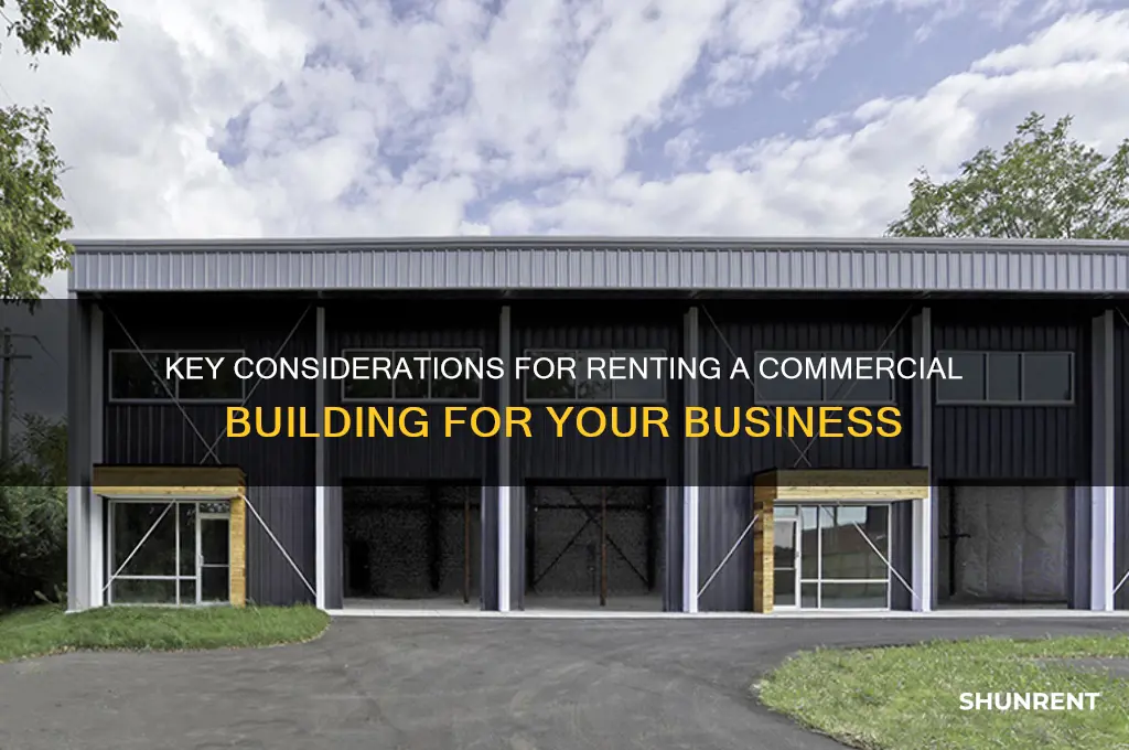 what to think about when renting a building for business