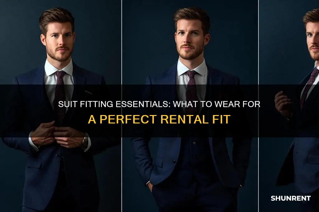 what to wear when being fitted for a rented suit