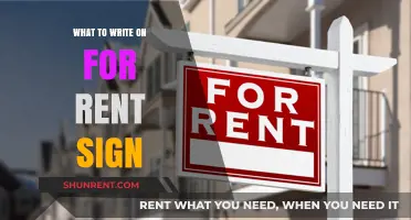 Crafting the Perfect For Rent Sign: Tips and Tricks
