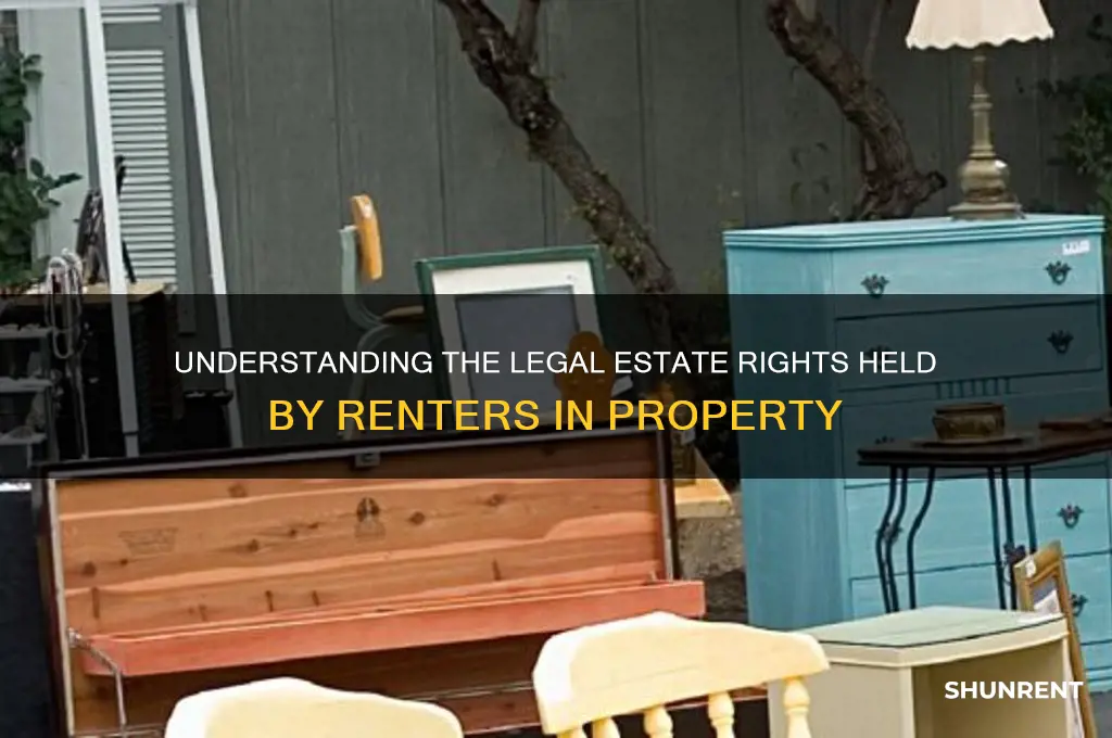 what type of estate does a renter holds a