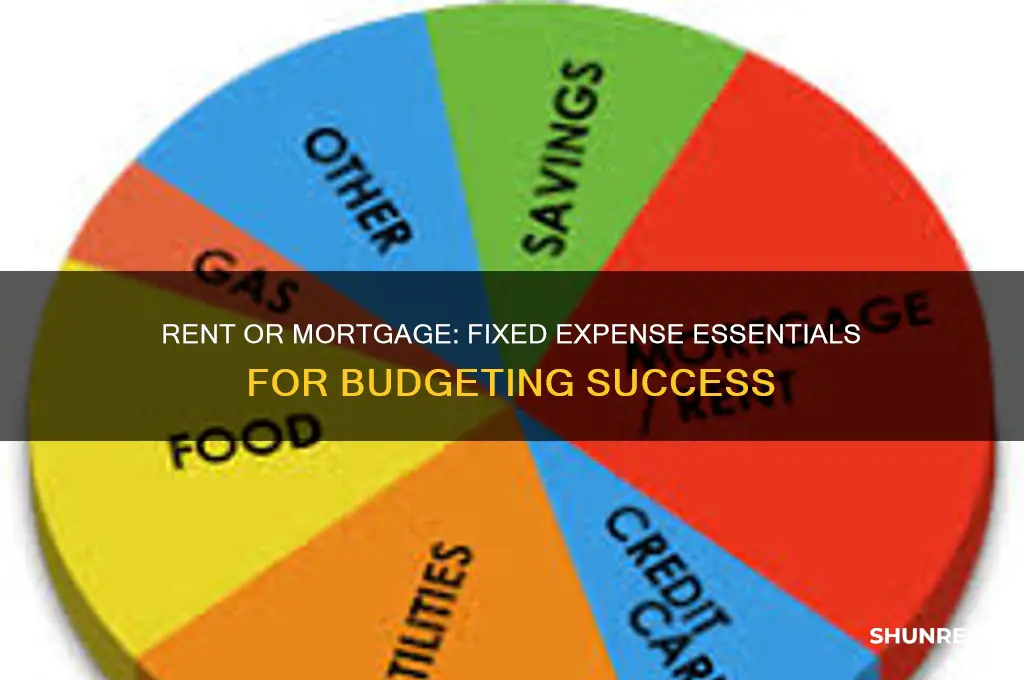 what type of expense is a rent or mortgage payment