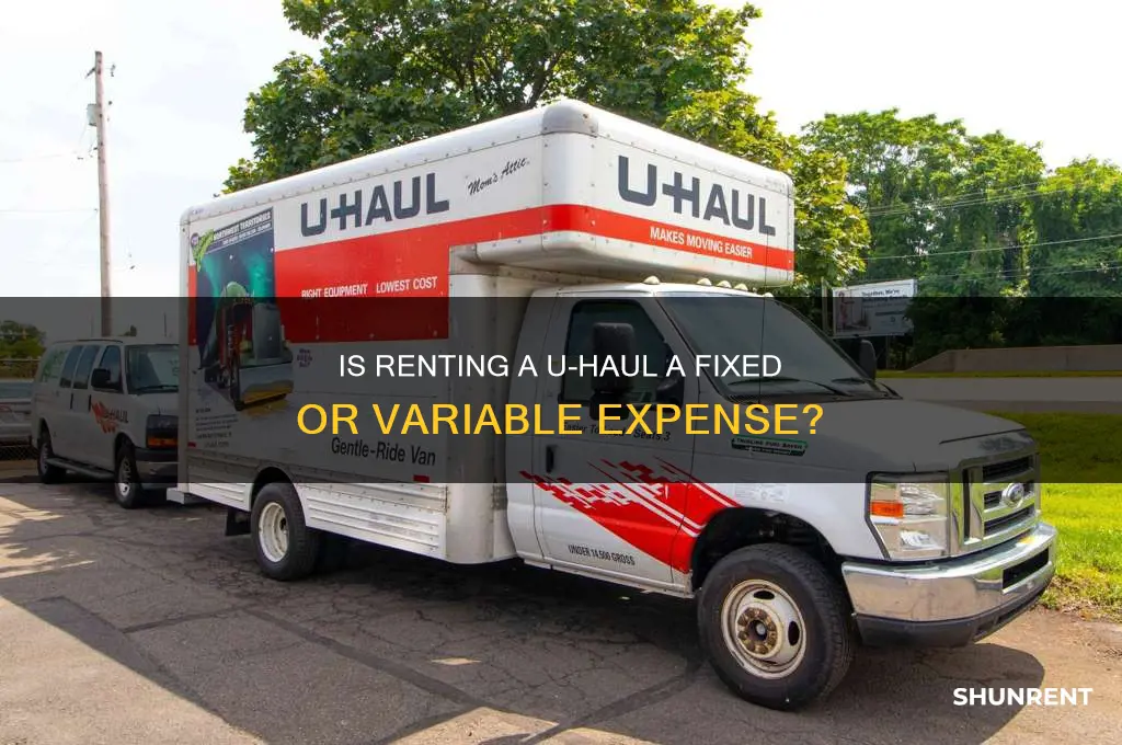 what type of expense is renting a uhaul
