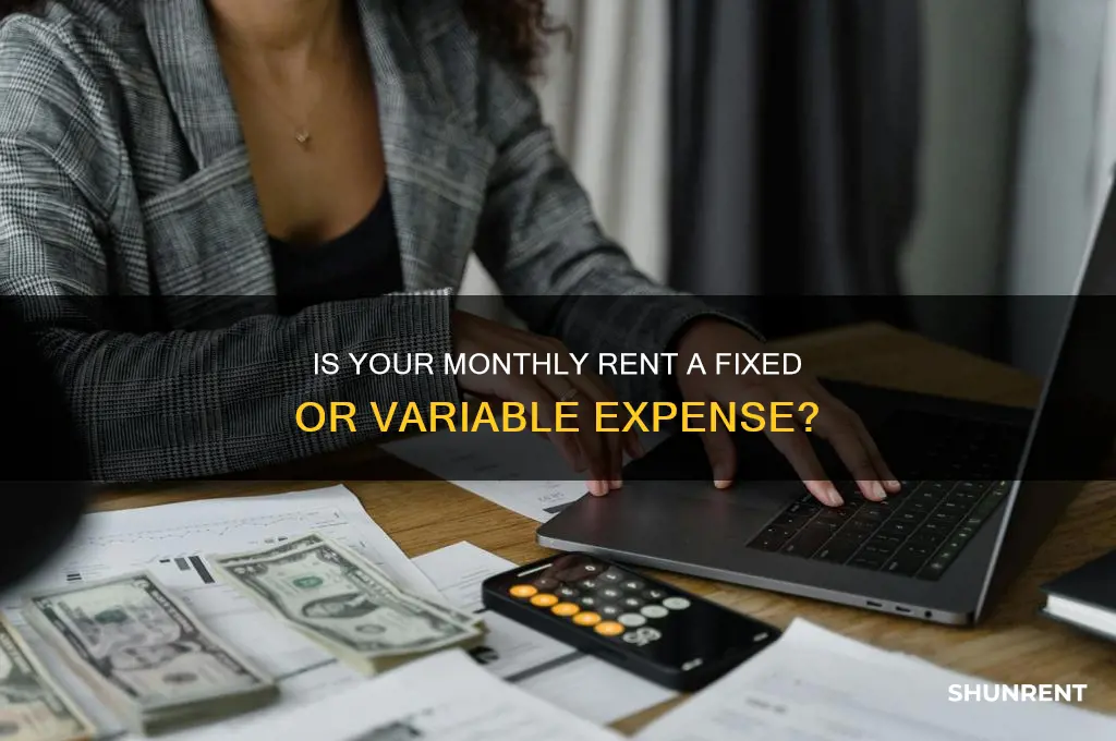 what type of expense is your rent each month