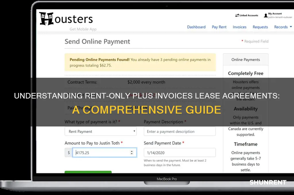 what type of lease is rent only plus invoices